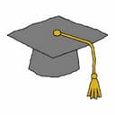 A deliberately badly drawn graduation cap